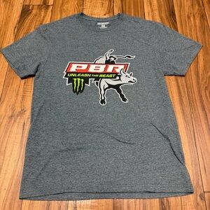 PBR x Monster Energy Professional Bull Riders Logo Graphic T Shirt Men’s Medium